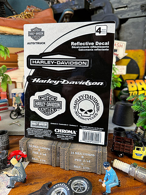 ハーレーダビッドソン　オフィシャルステッカー　リフレクターデカール　反射ステッカー　（4Pロゴ） | Harley Davidson