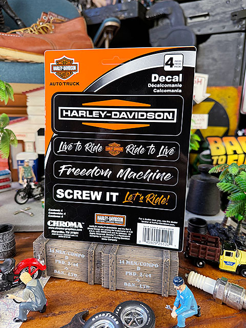 ハーレーダビッドソン　オフィシャルステッカー　デカール　（4Pスローガン）　■ アメリカン雑貨 アメリカ雑貨 | Harley Davidson