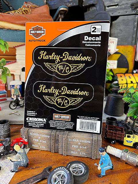 ハーレーダビッドソン　オフィシャルステッカー　デカール　（MCウイングロゴ/2P）　■　アメリカン雑貨　アメリカ雑貨 | Harley Davidson