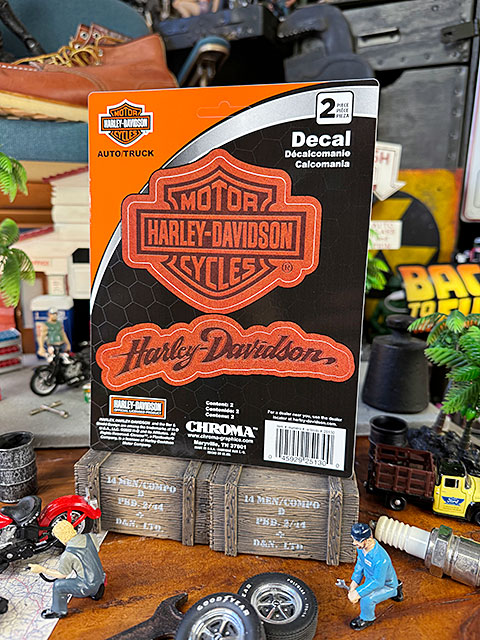 ハーレーダビッドソン　オフィシャルステッカー　デカール　（レザーロゴ/2P）　■ アメリカン雑貨 アメリカ雑貨 | Harley Davidson