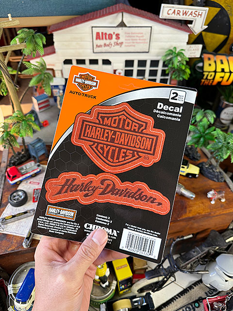 ハーレーダビッドソン　オフィシャルステッカー　デカール　（レザーロゴ/2P）　■ アメリカン雑貨 アメリカ雑貨 | Harley Davidson | 02