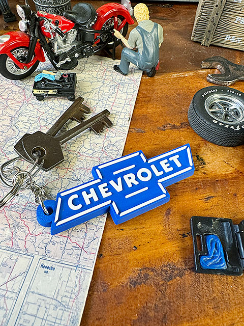 シボレー　ボウタイロゴ　ラバーキーホルダー ■ アメリカン雑貨 アメリカ雑貨 | 