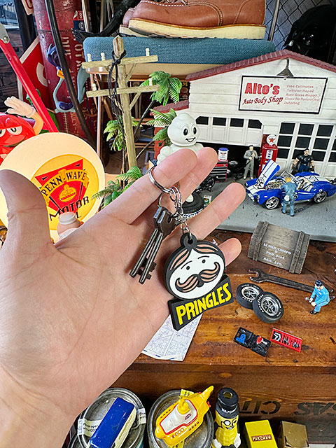 プリングルズ　ラバーキーホルダー　（ミスタープリングルズ）　■　アメリカン雑貨　アメリカ雑貨 |  | 03