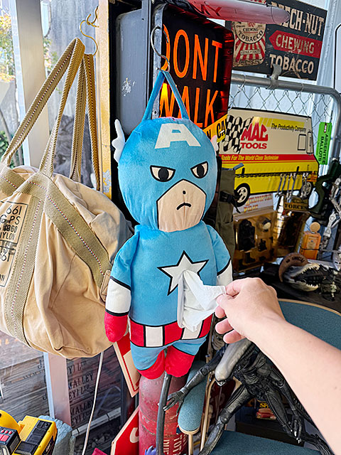 マーベル　キャプテン・アメリカ　ティッシュカバー　Marvel ■ アメリカン雑貨 アメリカ雑貨 |  | 04