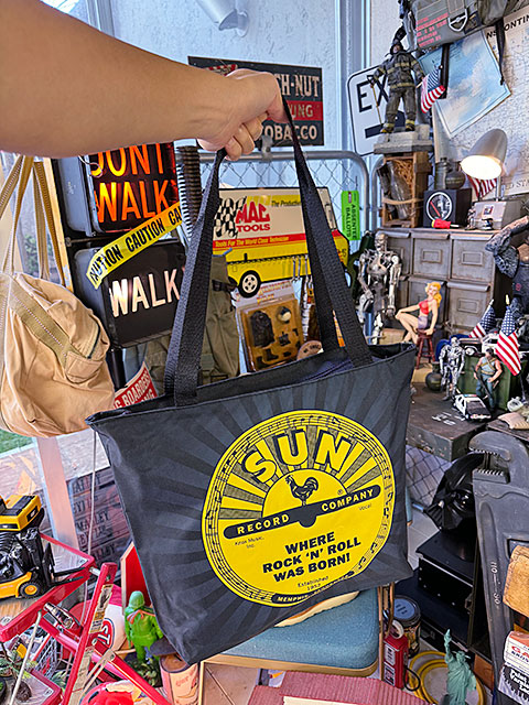 サンレコード　エルヴィス・プレスリー　THAT'S ALL RIGHT　トートバッグ ■ アメリカン雑貨 アメリカ雑貨 |  | 04