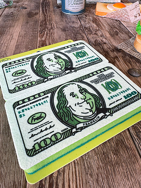 Fred　米ドル紙幣　ダーティーマネー　スポンジ　2個セット ■ アメリカン雑貨 アメリカ雑貨 |  | 02