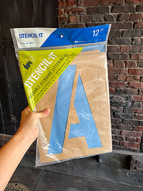 特大サイズ　12インチ　ペーパーステンシル　MADE IN U.S.A. ■ アメリカン雑貨 アメリカ雑貨 | 