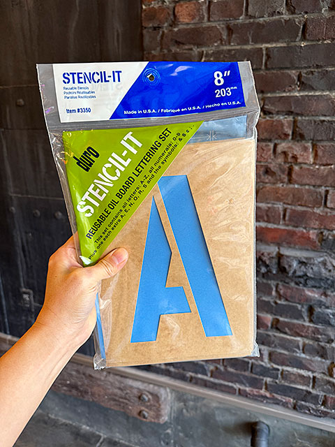 特大サイズ　8インチ　ペーパーステンシル　MADE IN U.S.A. ■ アメリカン雑貨 アメリカ雑貨 | 