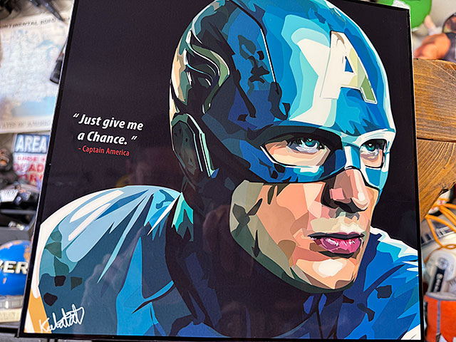 キャプテン・アメリカ　クリス・エヴァンス　ポップアートフレーム　（Just give me a Chance）　マーベル　アベンジャーズ |  | 01