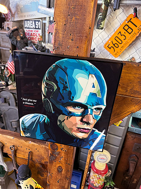 キャプテン・アメリカ　クリス・エヴァンス　ポップアートフレーム　（Just give me a Chance）　マーベル　アベンジャーズ |  | 02