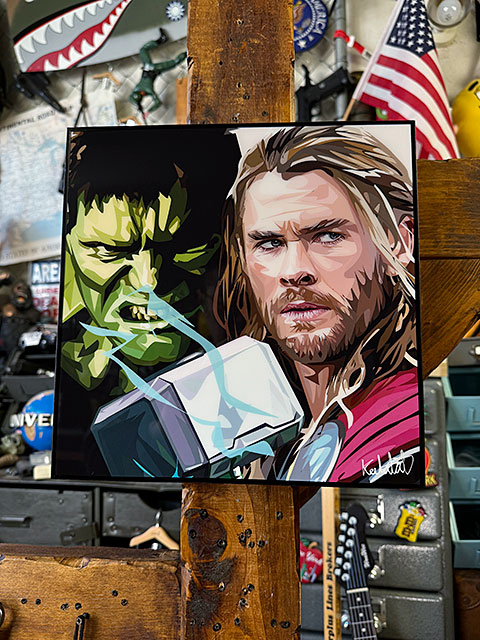 ソー　ハルク　ポップアートフレーム　マーベル　アベンジャーズ　クリス・ヘムズワース　マーク・ラファロ 爆買 | 