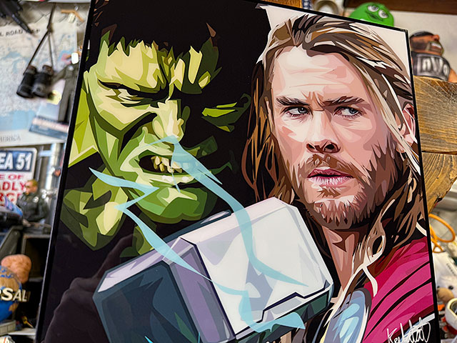 ソー　ハルク　ポップアートフレーム　マーベル　アベンジャーズ　クリス・ヘムズワース　マーク・ラファロ 爆買 |  | 02