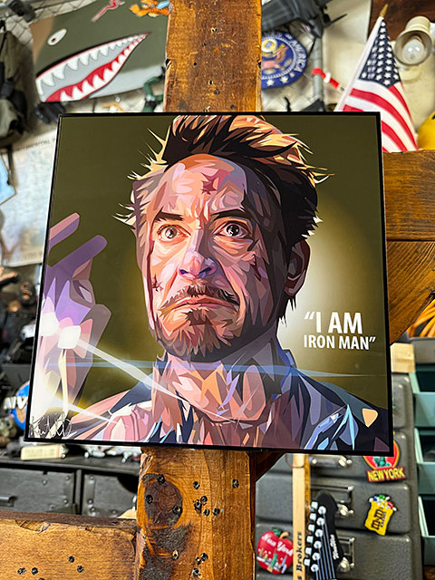 トニー・スターク　アイアンマン　ポップアートフレーム　（I AM IRON MAN）　■ アメリカン雑貨 アメリカ雑貨 | 