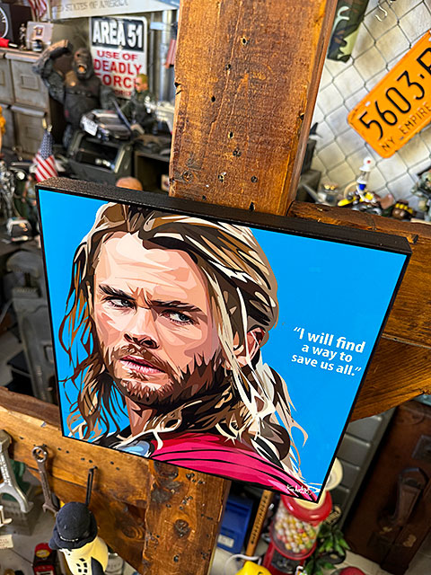 Thor　マイティ・ソー　クリス・ヘムズワース　ポップアートフレーム　（I will find a way to save us all）　マーベル　アベンジャーズ |  | 01