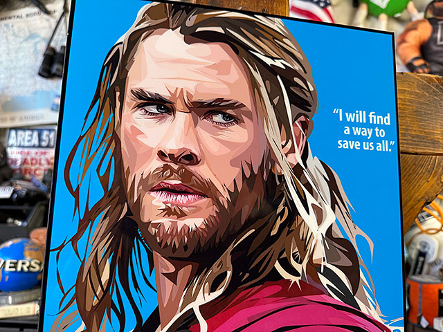 Thor　マイティ・ソー　クリス・ヘムズワース　ポップアートフレーム　（I will find a way to save us all）　マーベル　アベンジャーズ |  | 02