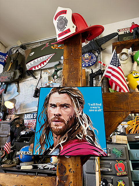 Thor　マイティ・ソー　クリス・ヘムズワース　ポップアートフレーム　（I will find a way to save us all）　マーベル　アベンジャーズ |  | 06