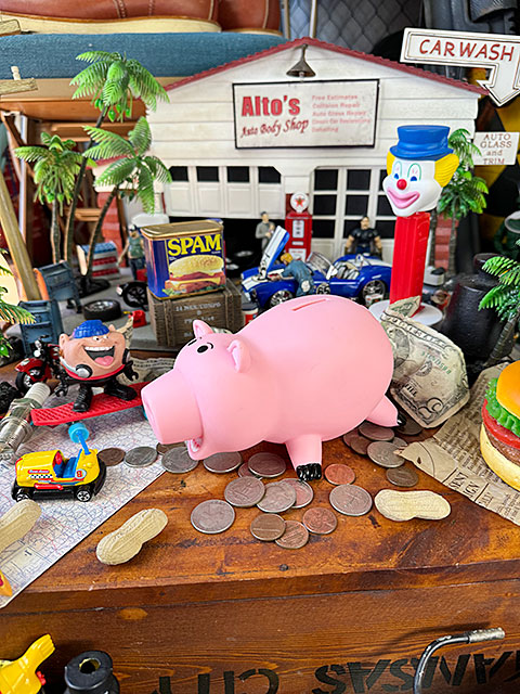 トイストーリー　ハム　コインバンク　17cm　貯金箱 ■ アメリカ雑貨 アメリカン雑貨 |  | 08