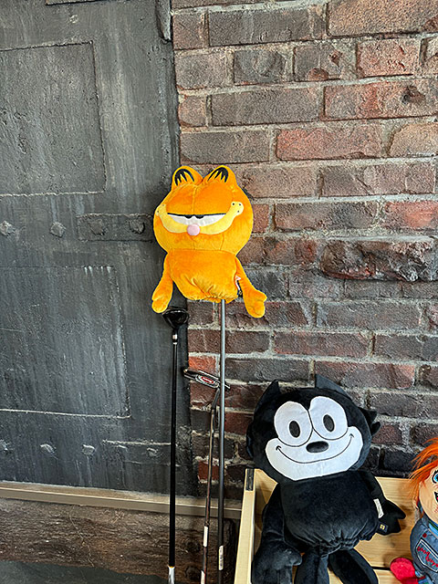ガーフィールド ゴルフクラブ ヘッドカバー ぬいぐるみ □ アメリカン