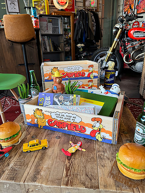 ガーフィールド　ウッドクレート　ソーダ木箱　（3個セット）　■ アメリカ雑貨 アメリカン雑貨 |  | 09