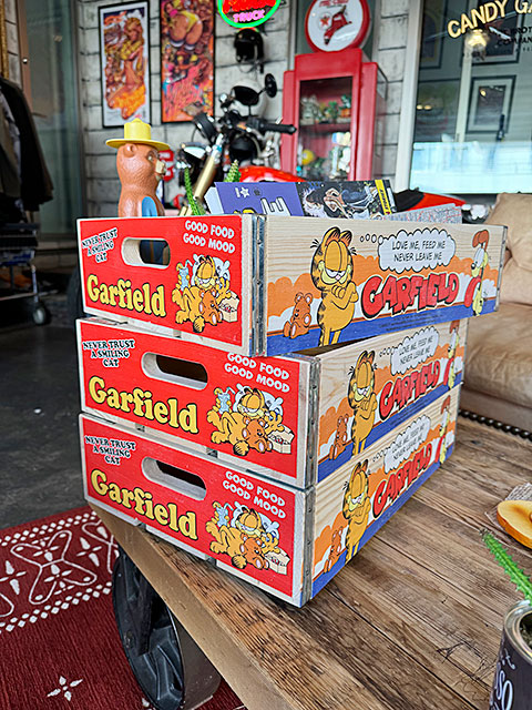 ガーフィールド　ウッドクレート　ソーダ木箱　（3個セット）　■ アメリカ雑貨 アメリカン雑貨 |  | 03