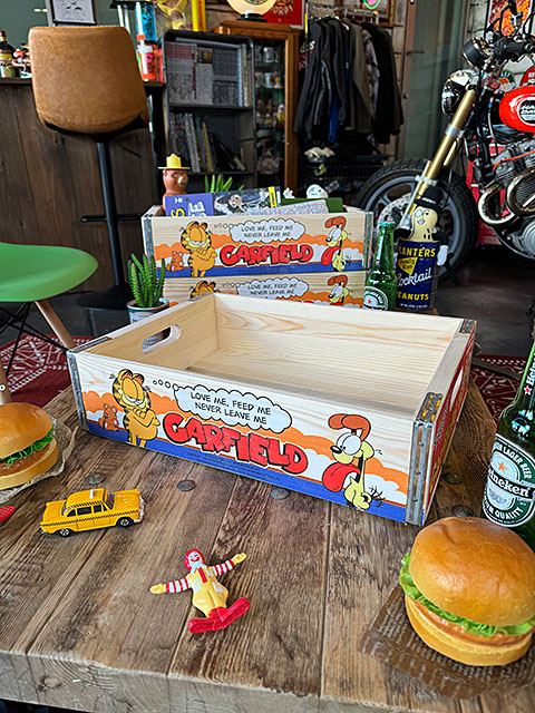 ガーフィールド　ウッドクレート　ソーダ木箱　（3個セット）　■ アメリカ雑貨 アメリカン雑貨 |  | 04