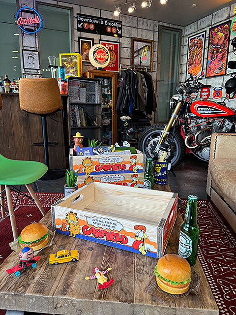 ガーフィールド　ウッドクレート　ソーダ木箱　（3個セット）　■ アメリカ雑貨 アメリカン雑貨 |  | 06