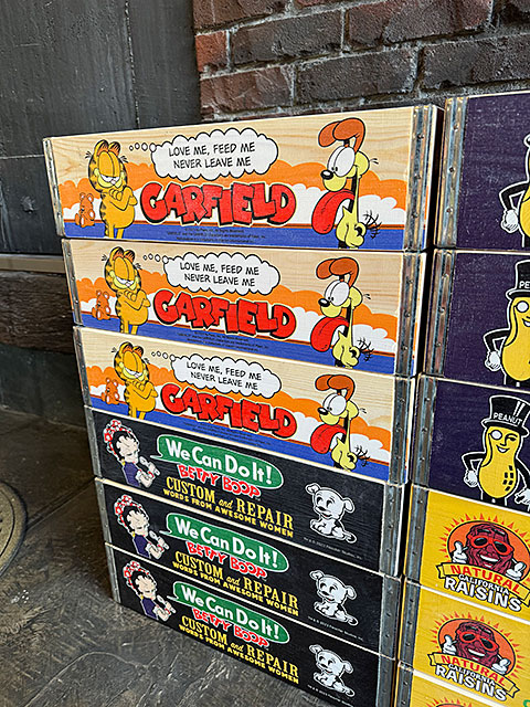 ガーフィールド　ウッドクレート　ソーダ木箱　（3個セット）　■ アメリカ雑貨 アメリカン雑貨 |  | 12