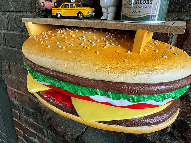 ハンバーガー シェルフ 壁掛け＆平置き □ アメリカン雑貨 アメリカ 