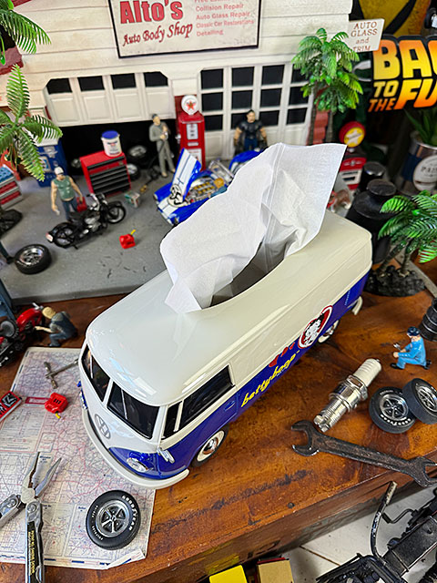 ベティ・ブープ　コラボモデル　ワーゲンバス　ティッシュボックス　（ツートンネイビー）　■　アメリカン雑貨　アメリカ雑貨 |  | 01