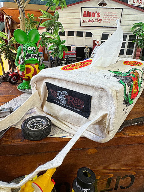 ラットフィンク　ティッシュカバー　（ナチュラル/IF YOU CAN'T FIT IT, EAT IT!）　■ アメリカン雑貨 アメリカ雑貨 | RAT FINK | 03