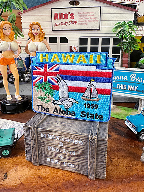ハワイ　ワッペン　（アロハステイト）　■　アメリカン雑貨　アメリカ雑貨 | 