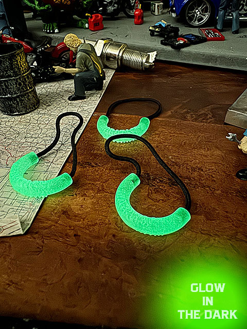 暗闇で光る！蓄光　マラタック　ジッパープル　クリアグロー　（3個セット）　MADE IN U.S.A. ■ アメリカン雑貨 アメリカ雑貨 | 