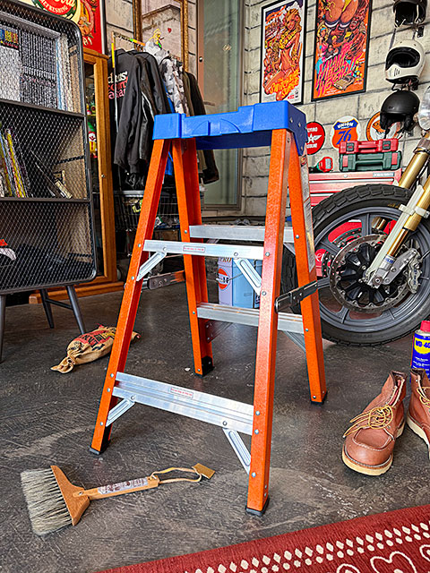 ダルトン　ファイバーラダー　3ステップス　（オレンジ）　耐荷重150kg　脚立　はしご　踏み台　軽量　■ アメリカ雑貨 アメリカン雑貨 | DULTON | 06