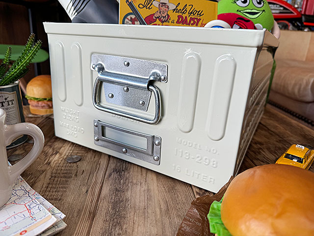 ダルトン　D.M.S.　ガレージボックス　16リットル　Lサイズ　（アイボリー）　単品　DULTON　■ アメリカン雑貨 アメリカ雑貨_2