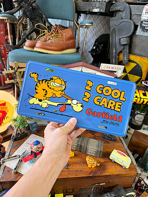 ガーフィールド　ライセンスプレート　（ブルー）　■　アメリカン雑貨　アメリカ雑貨 |  | 02