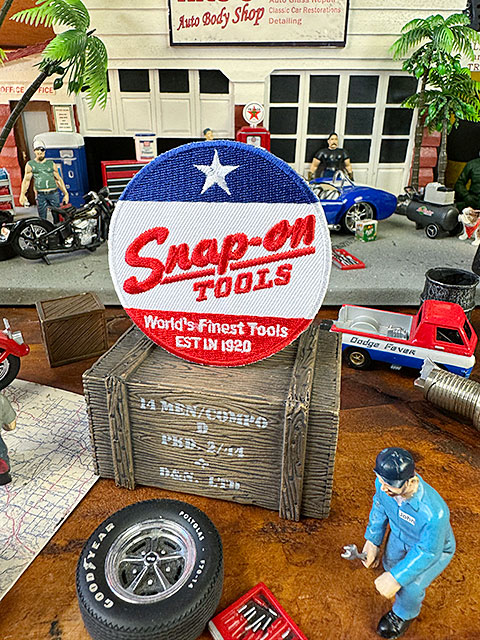 スナップオン　ロゴワッペン　（トリコロール）　■　アメリカン雑貨　アメリカ雑貨 | 