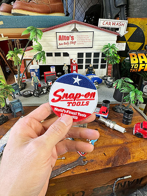スナップオン　ロゴワッペン　（トリコロール）　■　アメリカン雑貨　アメリカ雑貨 |  | 02