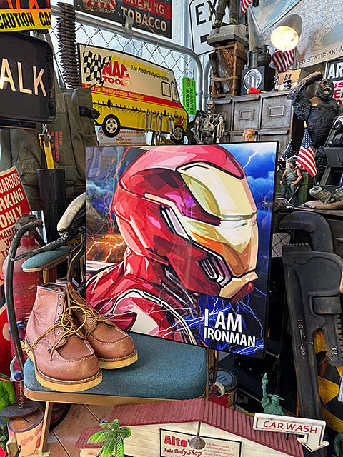 デカサイズ　Lサイズ　51cm　アイアンマン　ポップアートフレーム　（I AM IRONMAN）　■ アメリカン雑貨 アメリカ雑貨 |  | 06