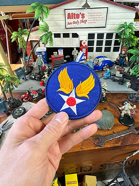 U.S. ARMY AIR FORCE　アメリカ陸軍航空軍　U.S.アーミーエアフォース　ミリタリーワッペン　（クラシックロゴ/ラウンド/Sサイズ） |  | 02