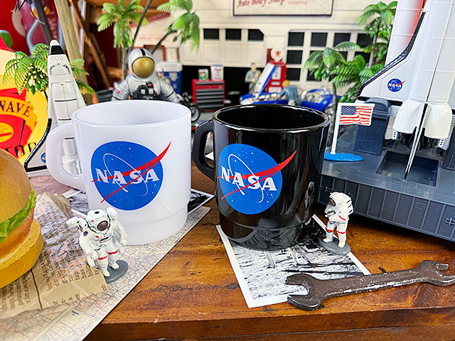 NASA　オフィシャル　スタッキングマグ　330ml　（2色セット）　プラスチック製マグカップ ■ アメリカン雑貨 アメリカ雑貨 | 