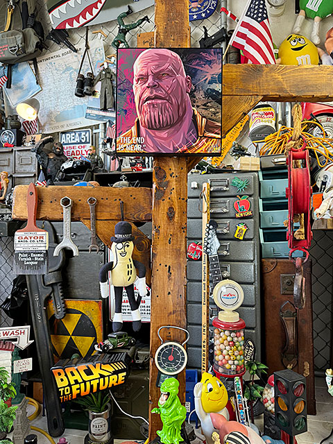 マーベル サノス ポップアートフレーム アベンジャーズ □ アメリカン
