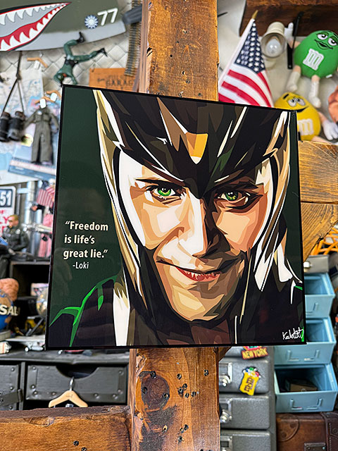 マーベル　ロキ　ポップアートフレーム　（TYPE2）　アベンジャーズ　トム・ヒドルストン　Loki　■　アメリカン雑貨　アメリカ雑貨