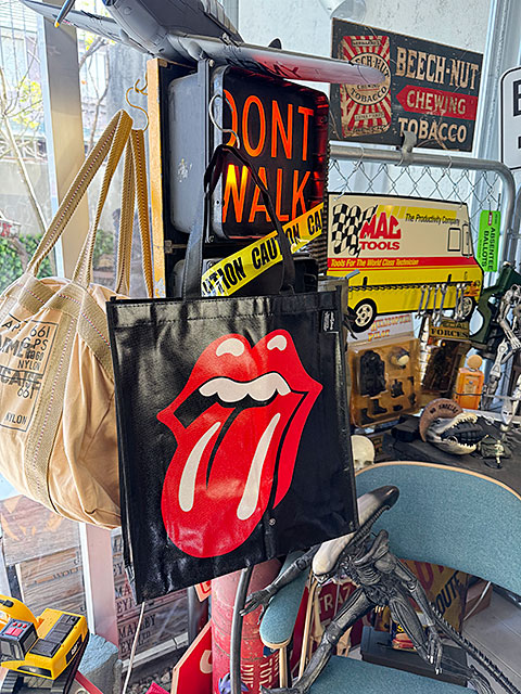 ローリングストーンズ　リップス＆タン　オフィシャル　エコバッグ ■ アメリカン雑貨 アメリカ雑貨 | 