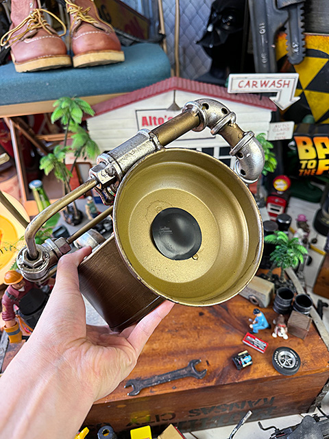 スチームパンク　スタンドクロック　（ブラック文字盤）　置き時計　貯金箱　■　アメリカン雑貨　アメリカ雑貨 |  | 08