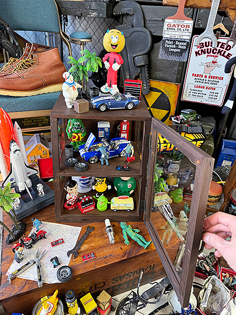 ボワシー ガラスショーケース （ブラウン） □ アメリカン雑貨