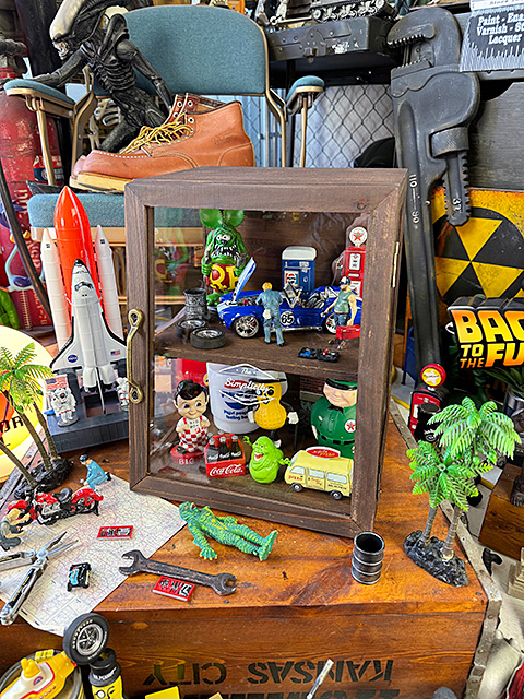 ボワシー ガラスショーケース （ブラウン） □ アメリカン雑貨