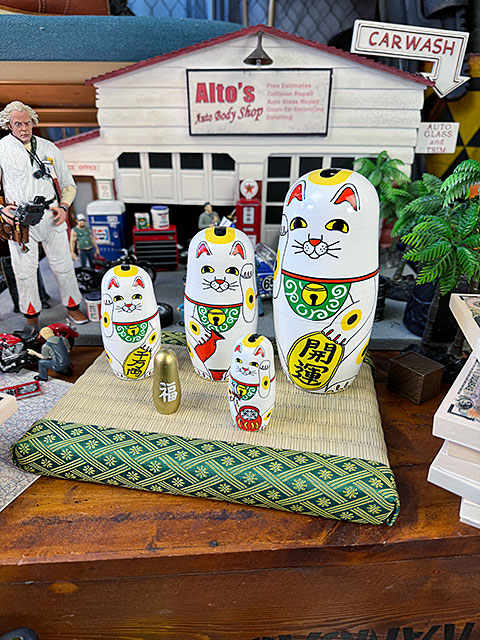ラッキーキャット　マトリョーシカ　招き猫　※ミニ畳は付属しません ■ アメリカン雑貨 アメリカ雑貨 | 