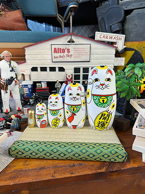 ラッキーキャット　マトリョーシカ　招き猫　※ミニ畳は付属しません ■ アメリカン雑貨 アメリカ雑貨 |  | 07