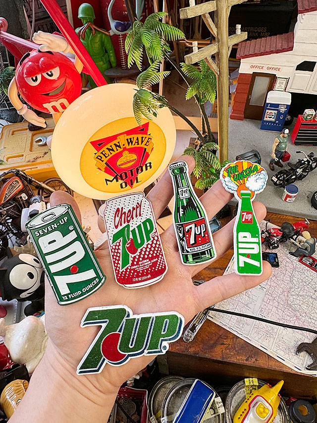 7UP セブンアップ オフィシャル フリッジ マグネット （5個セット 