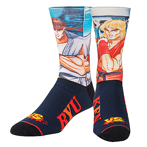 ODD SOX カプコン ストリートファイター2 ソックス （RYU VS KEN